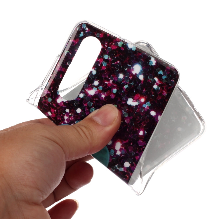 For Huawei P30 Coloured Drawing Pattern IMD Workmanship Soft TPU Protective Case