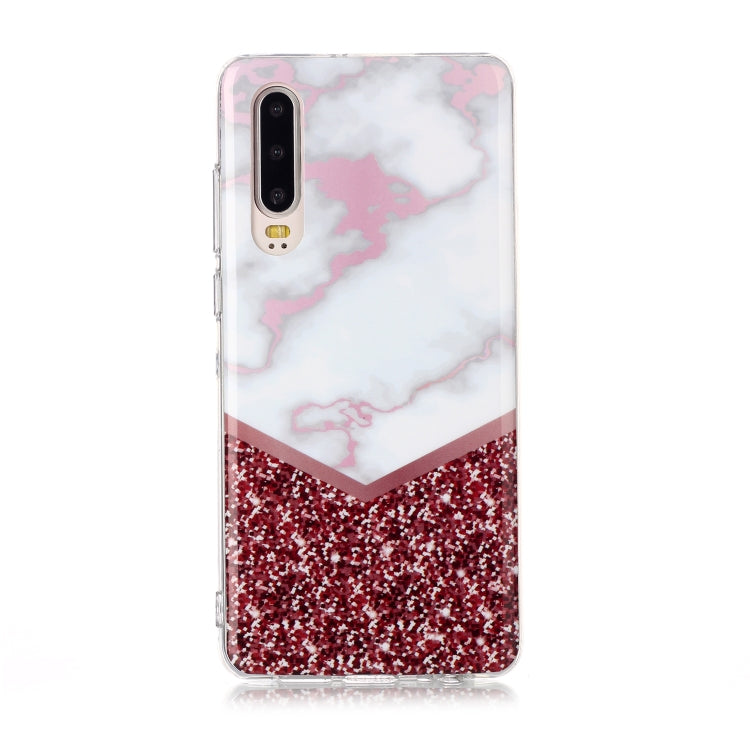 For Huawei P30 Coloured Drawing Pattern IMD Workmanship Soft TPU Protective Case