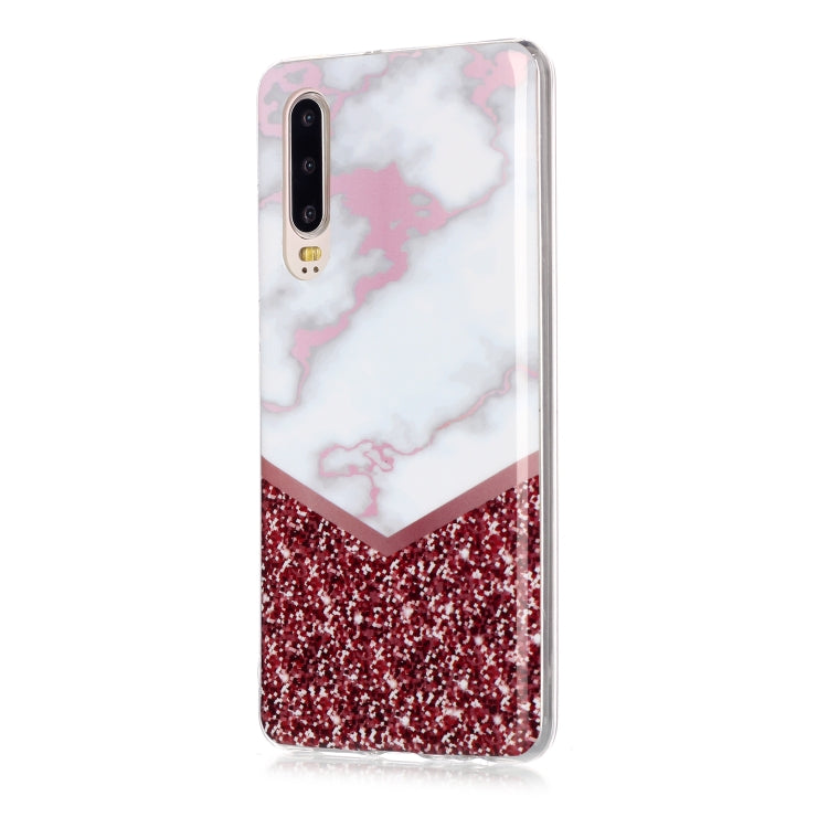 For Huawei P30 Coloured Drawing Pattern IMD Workmanship Soft TPU Protective Case