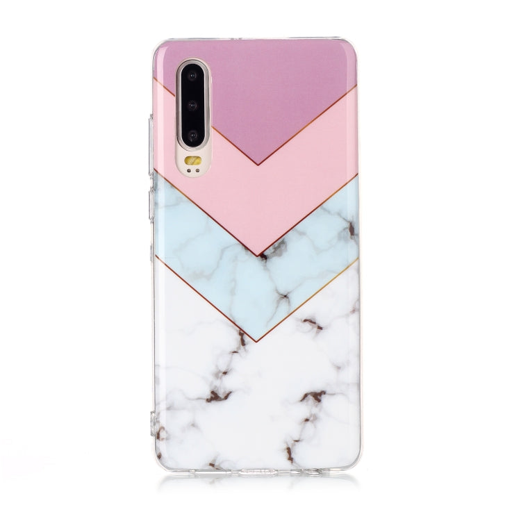 For Huawei P30 Coloured Drawing Pattern IMD Workmanship Soft TPU Protective Case