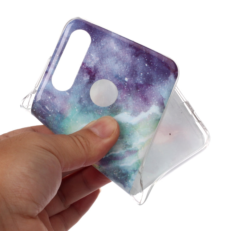 For Huawei P30 Lite Coloured Drawing Pattern IMD Workmanship Soft TPU Protective Case