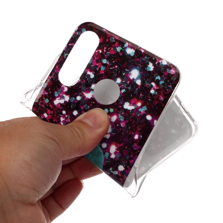 For Huawei P30 Lite Coloured Drawing Pattern IMD Workmanship Soft TPU Protective Case