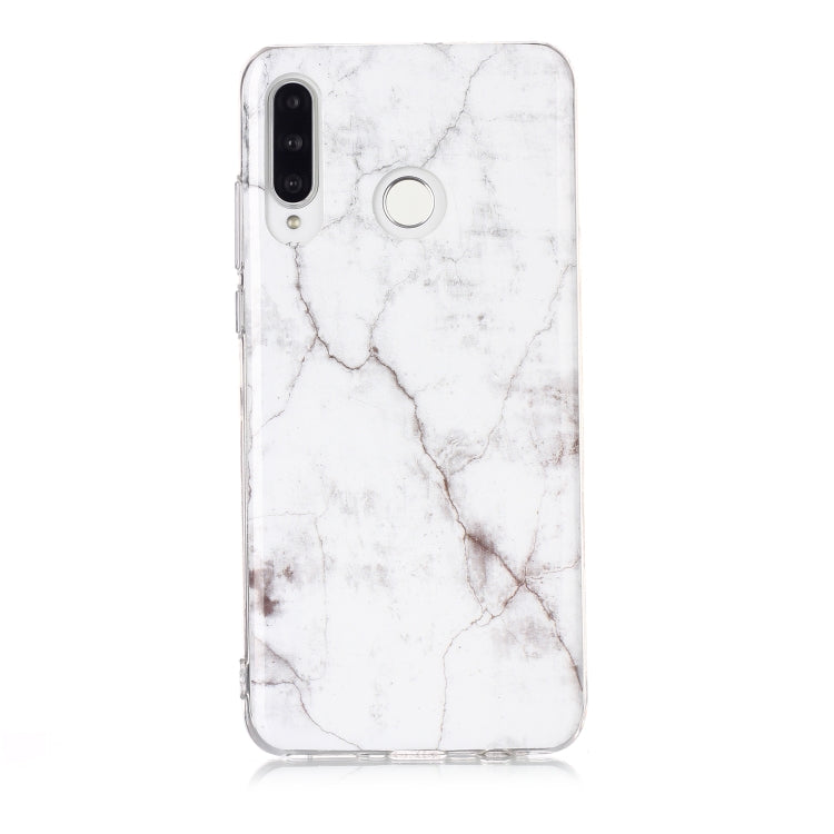 For Huawei P30 Lite Coloured Drawing Pattern IMD Workmanship Soft TPU Protective Case