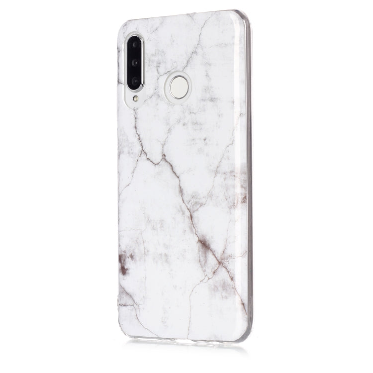 For Huawei P30 Lite Coloured Drawing Pattern IMD Workmanship Soft TPU Protective Case