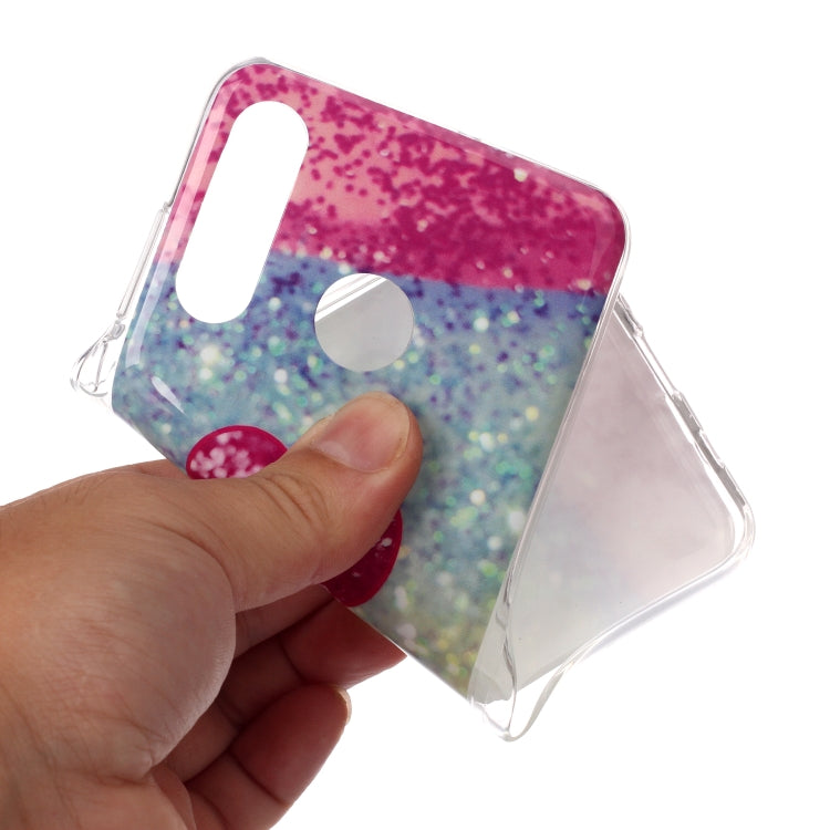 For Huawei P30 Lite Coloured Drawing Pattern IMD Workmanship Soft TPU Protective Case