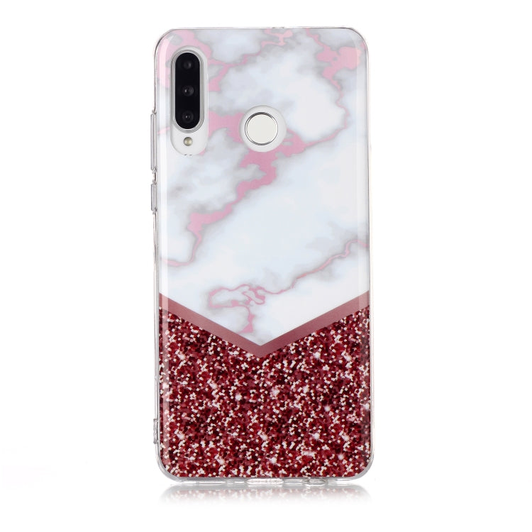 For Huawei P30 Lite Coloured Drawing Pattern IMD Workmanship Soft TPU Protective Case