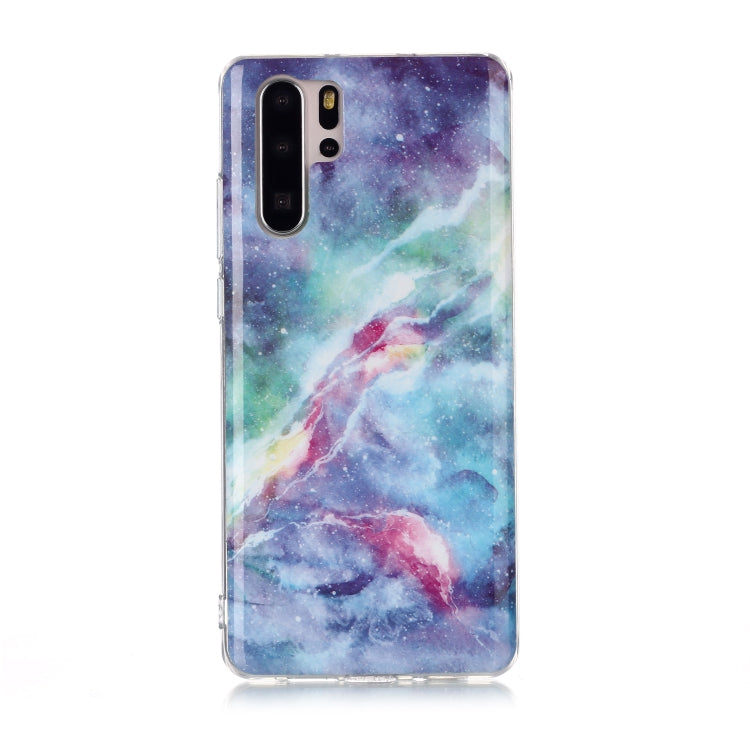 For Huawei P30 Pro Coloured Drawing Pattern IMD Workmanship Soft TPU Protective Case
