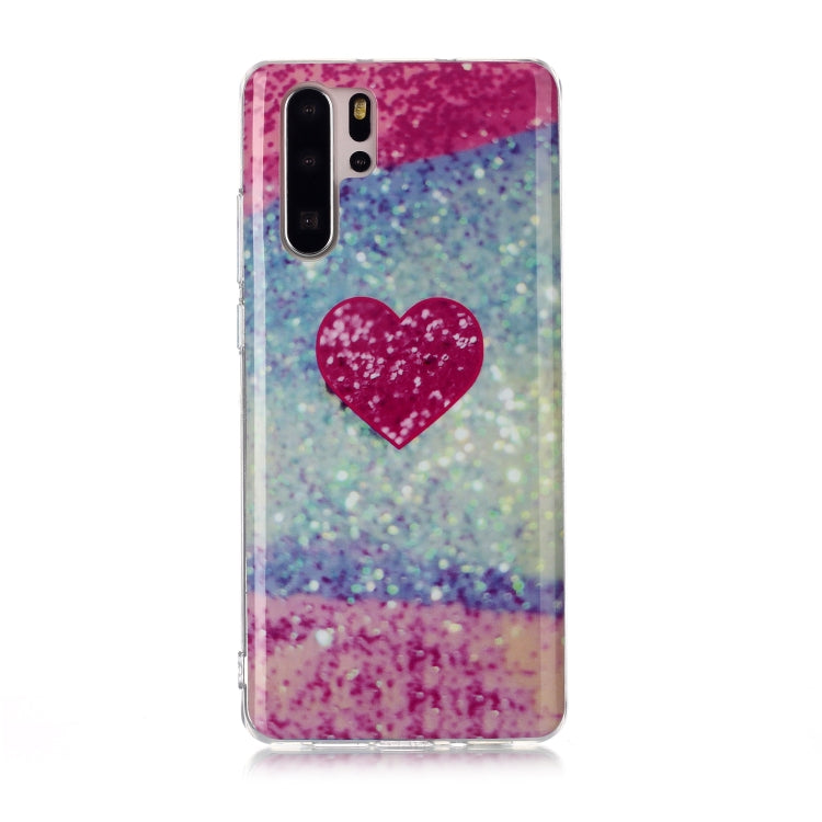 For Huawei P30 Pro Coloured Drawing Pattern IMD Workmanship Soft TPU Protective Case