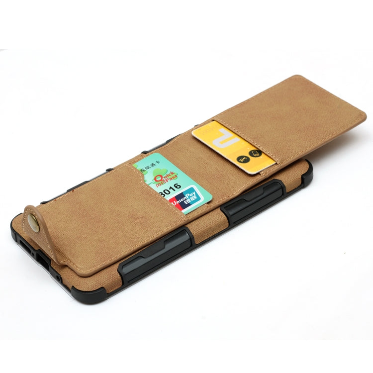 For Huawei Mate 10 Pro Cloth Texture + TPU Shockproof Protective Case with Vertical Flip Card Slots