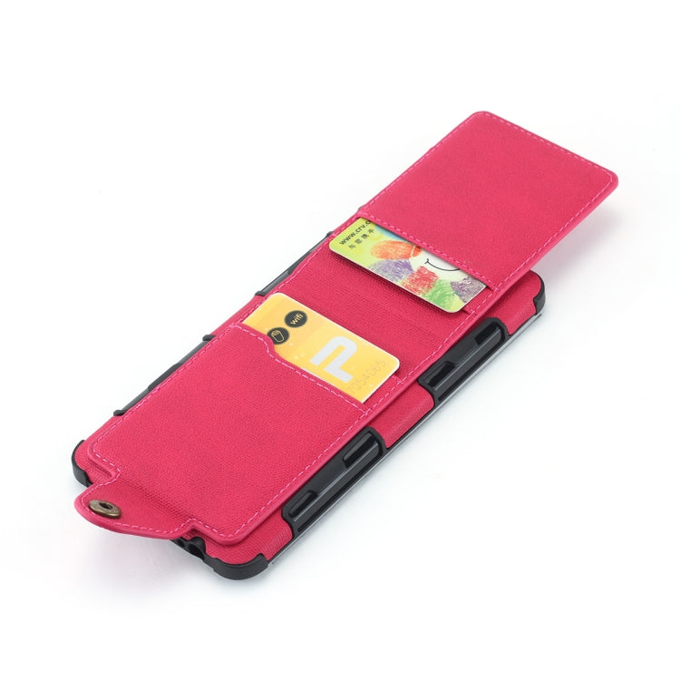 For Huawei P30 Cloth Texture + TPU Shockproof Protective Case with Vertical Flip Card Slots