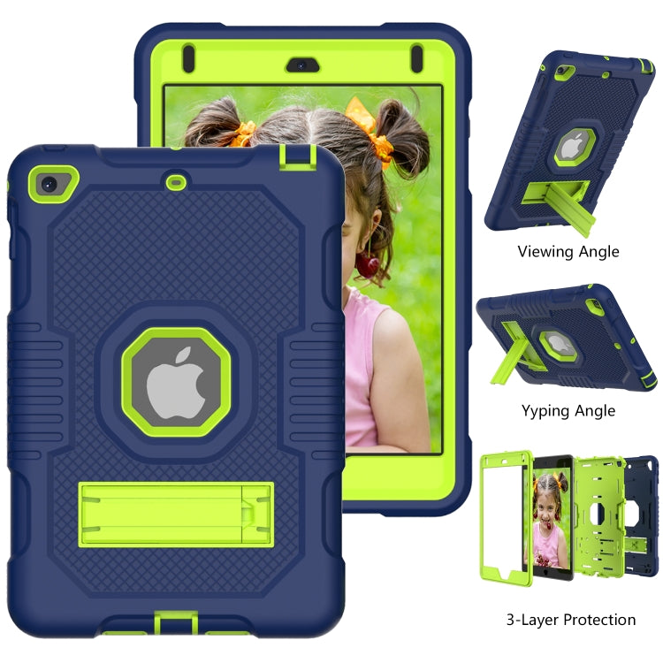 Contrast Color Robot Shockproof Silicone + PC Protective Case with Holder For iPad mini 5 & 4