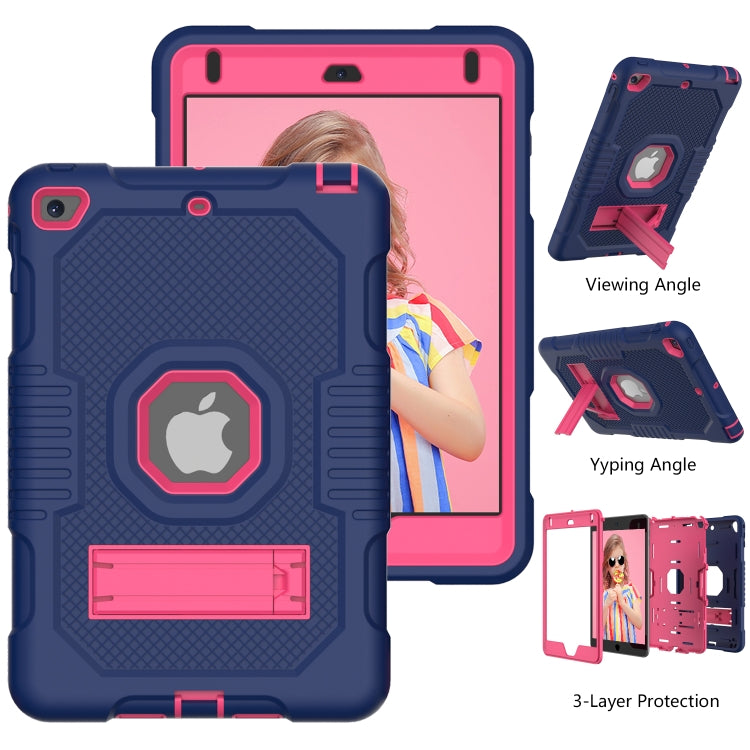 Contrast Color Robot Shockproof Silicone + PC Protective Case with Holder For iPad mini 5 & 4