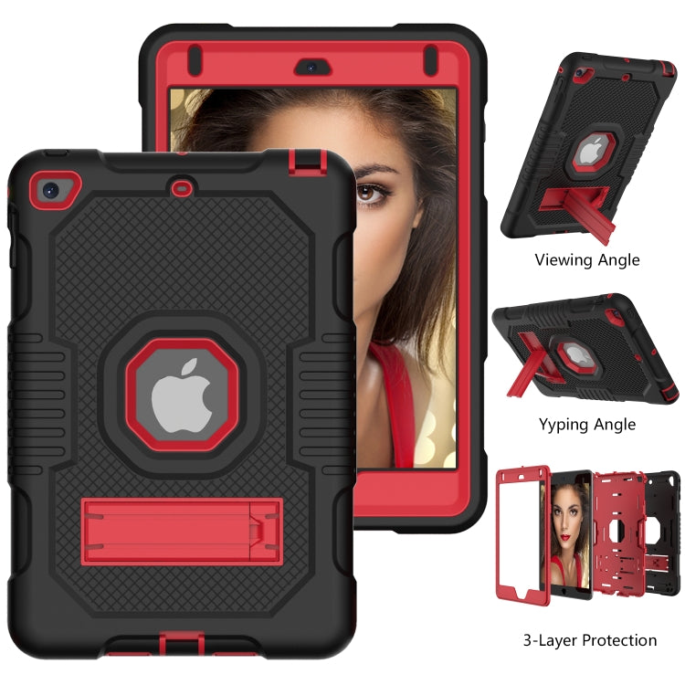 Contrast Color Robot Shockproof Silicone + PC Protective Case with Holder For iPad mini 5 & 4