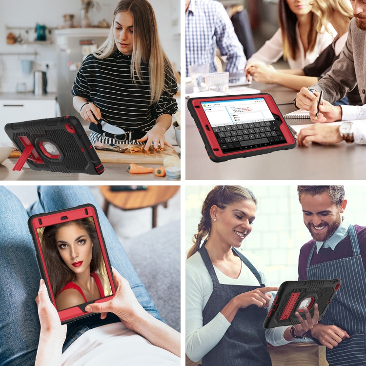 Contrast Color Robot Shockproof Silicone + PC Protective Case with Holder For iPad mini 5 & 4