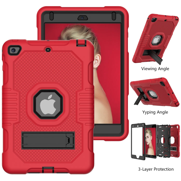 Contrast Color Robot Shockproof Silicone + PC Protective Case with Holder For iPad mini 5 & 4