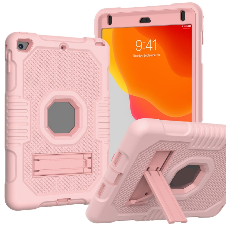 Contrast Color Robot Shockproof Silicone + PC Protective Case with Holder For iPad mini 5 & 4