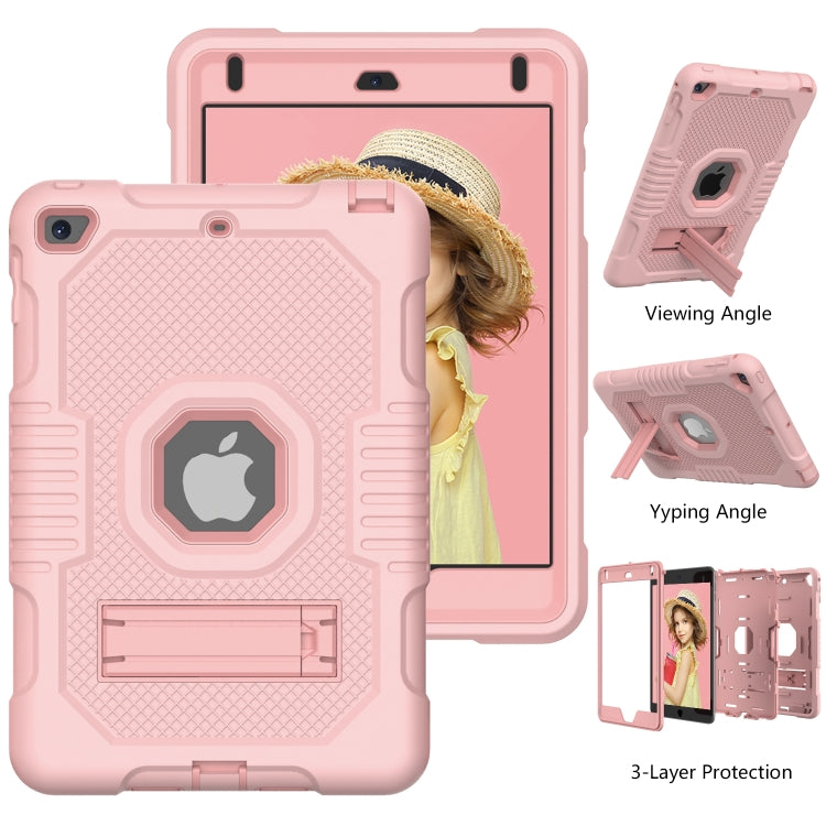 Contrast Color Robot Shockproof Silicone + PC Protective Case with Holder For iPad mini 5 & 4