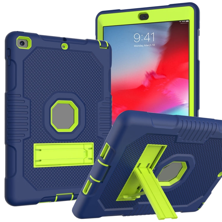 Contrast Color Robot Shockproof Silicone + PC Protective Case with Holder For iPad 9.7 (2017/2018)