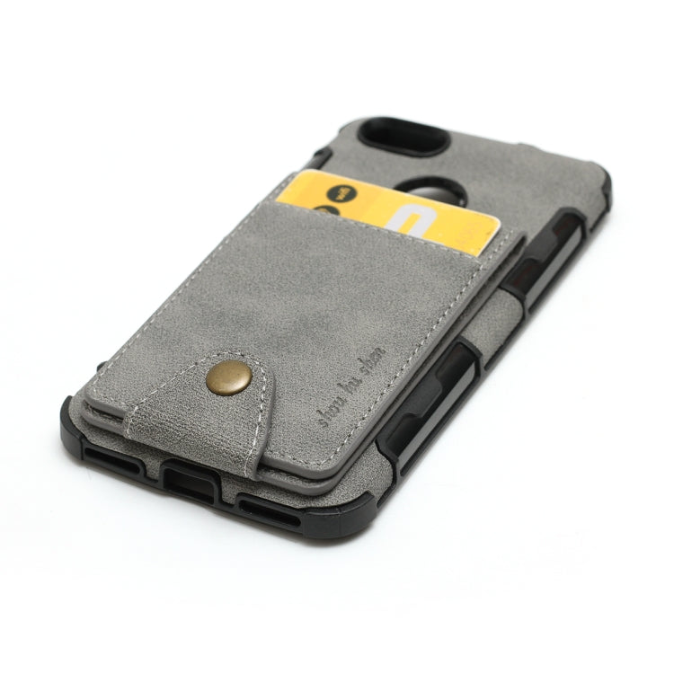 For Huawei P9 lite mini Cloth Texture + TPU Shockproof Protective Case with Vertical Flip Card Slots