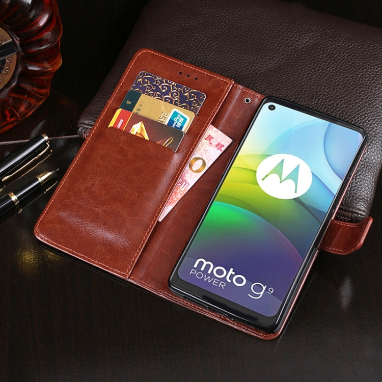 For Lenovo K12 Pro idewei Crazy Horse Texture Horizontal Flip Leather Case with Holder & Card Slots & Wallet
