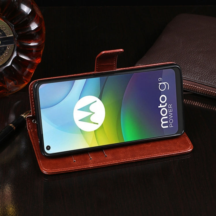 For Lenovo K12 Pro idewei Crazy Horse Texture Horizontal Flip Leather Case with Holder & Card Slots & Wallet