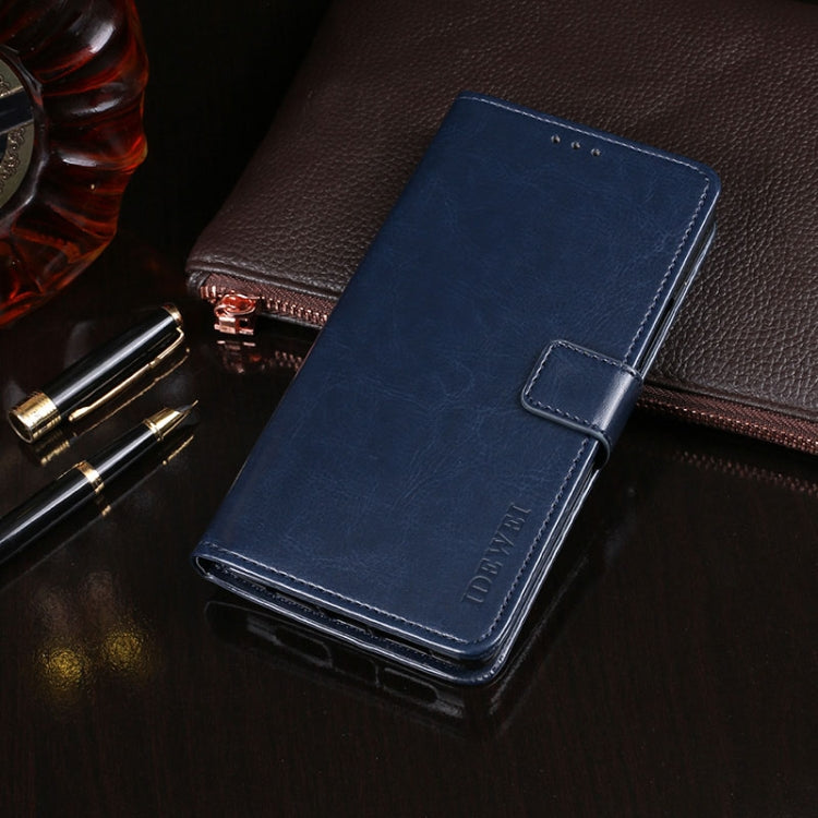 For Xiaomi Mi 10i 5G idewei Crazy Horse Texture Horizontal Flip Leather Case with Holder & Card Slots & Wallet