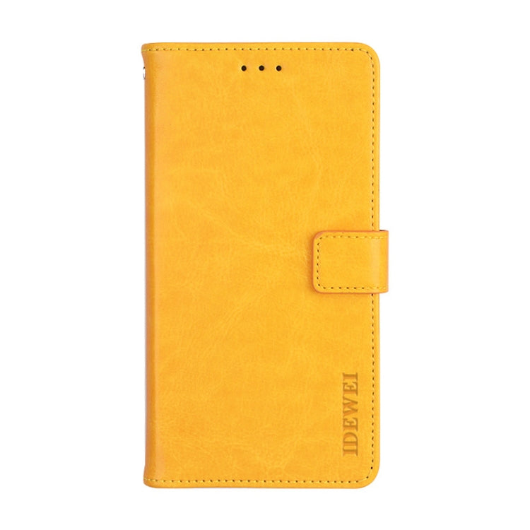 For Xiaomi Mi 10i 5G idewei Crazy Horse Texture Horizontal Flip Leather Case with Holder & Card Slots & Wallet