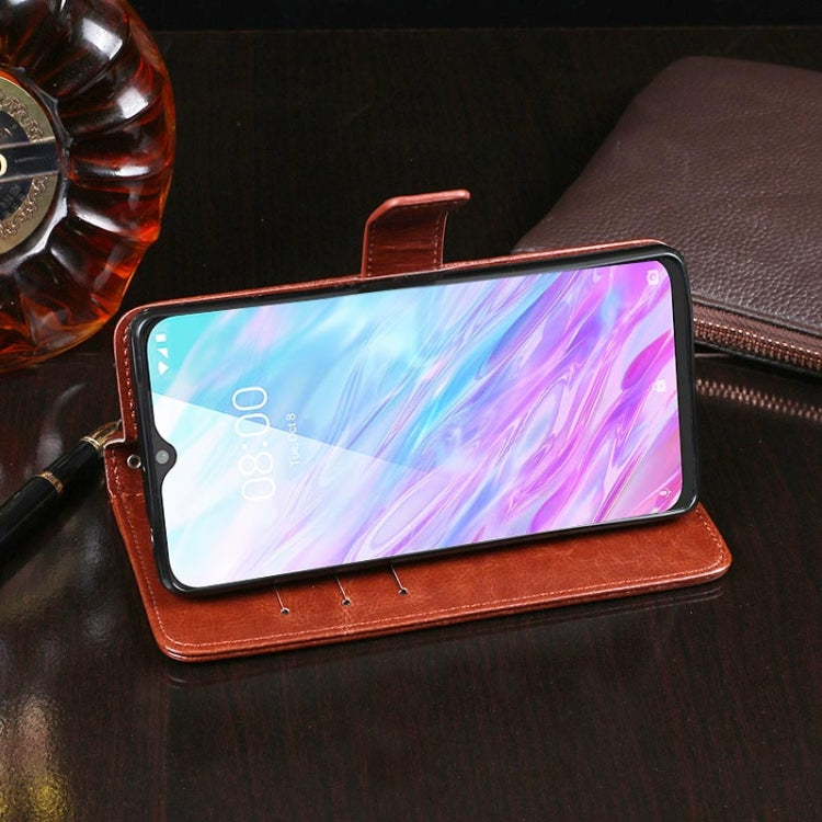 For ZTE Zmax 10 idewei Crazy Horse Texture Horizontal Flip Leather Case with Holder & Card Slots & Wallet
