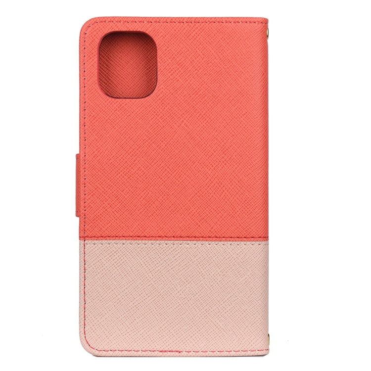 For iPhone 11 Splicing Color Horizontal Flip Leather Case with Holder & Photo Frame & Card Slots & Wallet