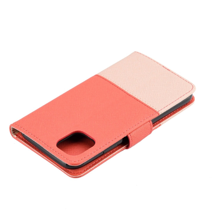 For iPhone 11 Splicing Color Horizontal Flip Leather Case with Holder & Photo Frame & Card Slots & Wallet