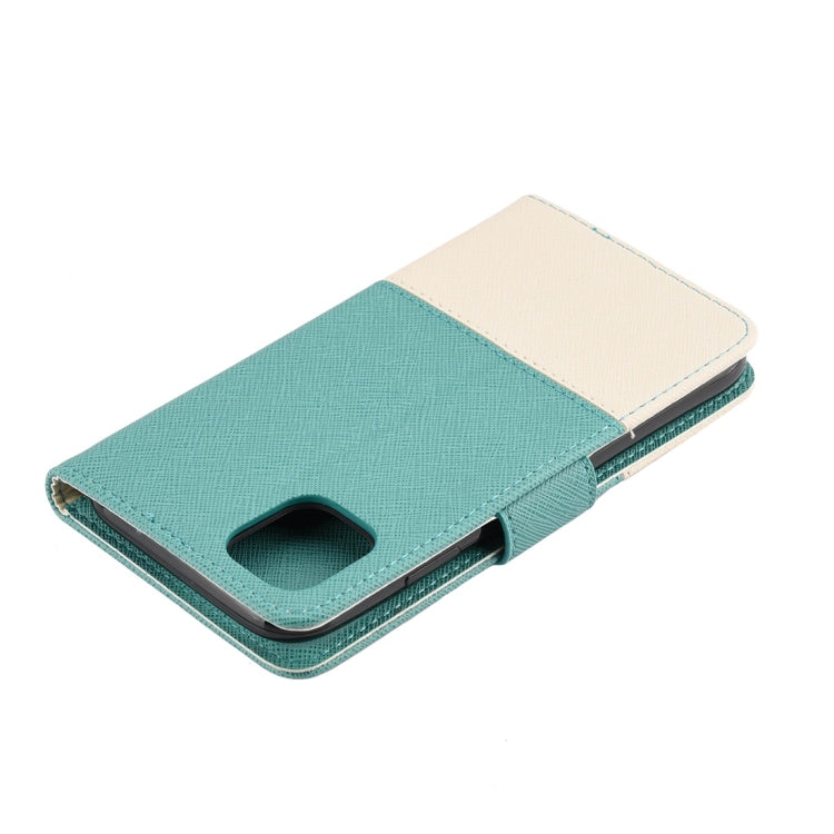 For iPhone 11 Splicing Color Horizontal Flip Leather Case with Holder & Photo Frame & Card Slots & Wallet