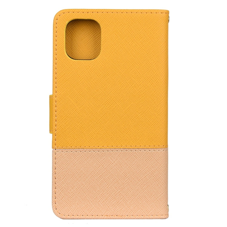 For iPhone 11 Splicing Color Horizontal Flip Leather Case with Holder & Photo Frame & Card Slots & Wallet