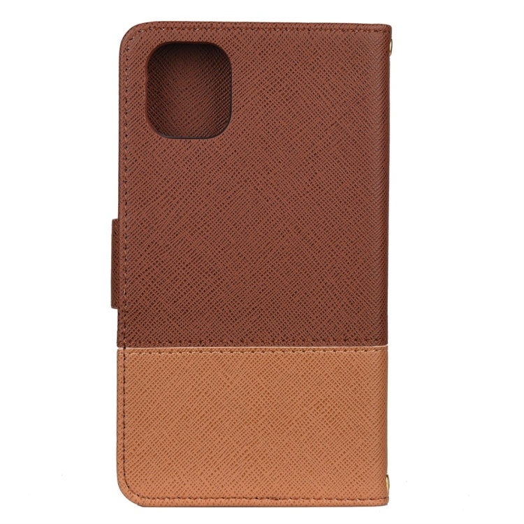 For iPhone 11 Splicing Color Horizontal Flip Leather Case with Holder & Photo Frame & Card Slots & Wallet