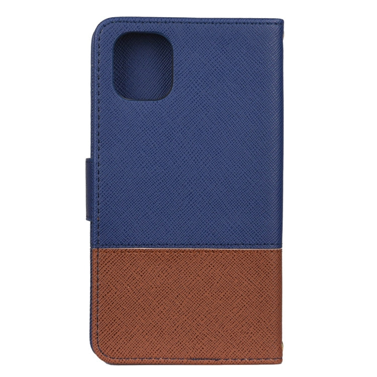 For iPhone 11 Splicing Color Horizontal Flip Leather Case with Holder & Photo Frame & Card Slots & Wallet