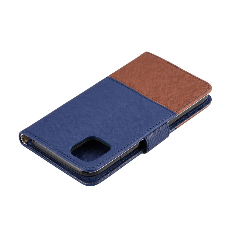 For iPhone 11 Splicing Color Horizontal Flip Leather Case with Holder & Photo Frame & Card Slots & Wallet