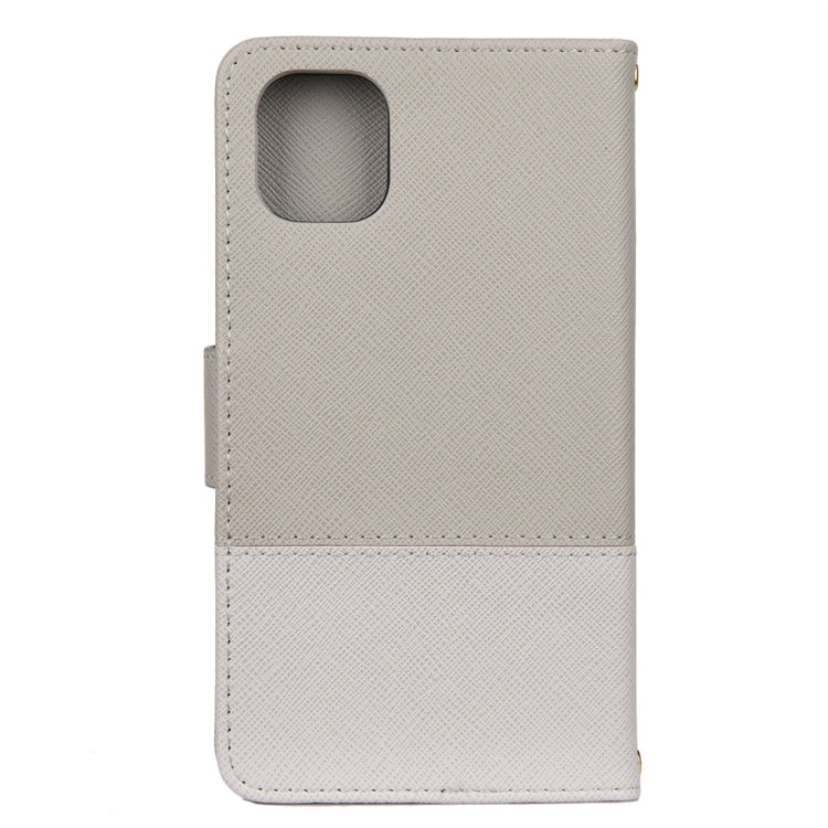 For iPhone 11 Splicing Color Horizontal Flip Leather Case with Holder & Photo Frame & Card Slots & Wallet