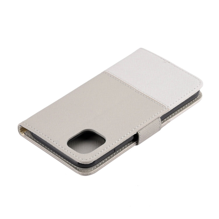 For iPhone 11 Splicing Color Horizontal Flip Leather Case with Holder & Photo Frame & Card Slots & Wallet
