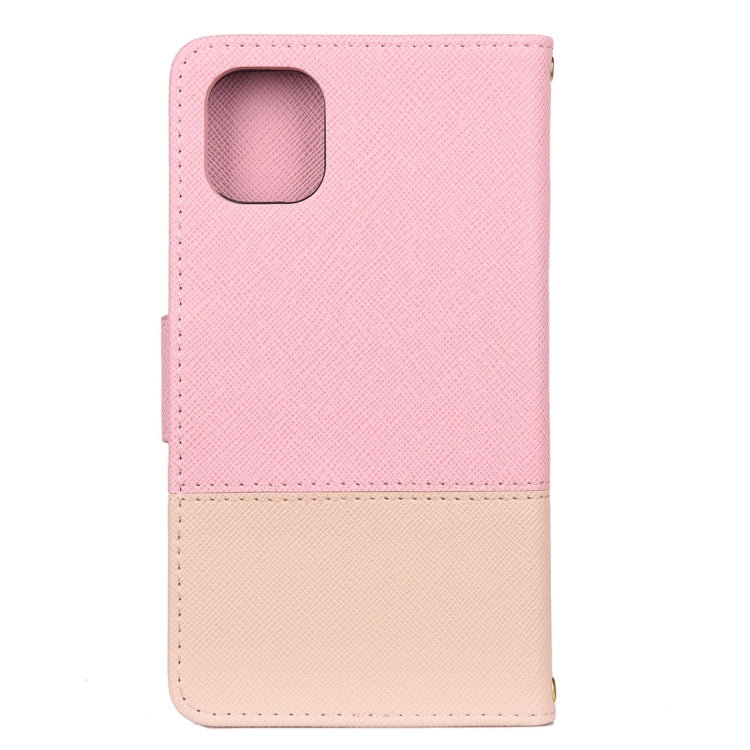 For iPhone 11 Splicing Color Horizontal Flip Leather Case with Holder & Photo Frame & Card Slots & Wallet
