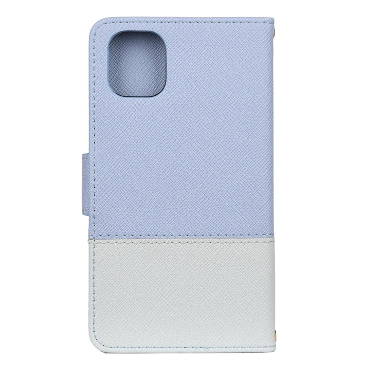 For iPhone 11 Splicing Color Horizontal Flip Leather Case with Holder & Photo Frame & Card Slots & Wallet