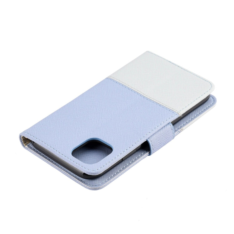 For iPhone 11 Splicing Color Horizontal Flip Leather Case with Holder & Photo Frame & Card Slots & Wallet