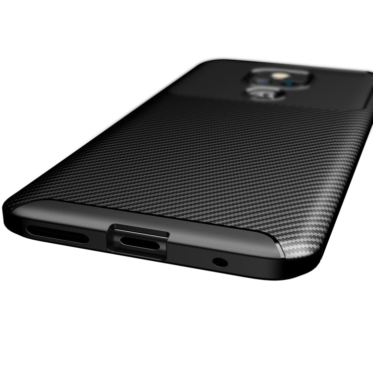 For Motorola Moto G Play (2021) Carbon Fiber Texture Shockproof TPU Case