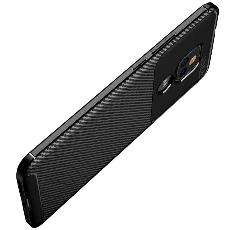 For Motorola Moto G Play (2021) Carbon Fiber Texture Shockproof TPU Case