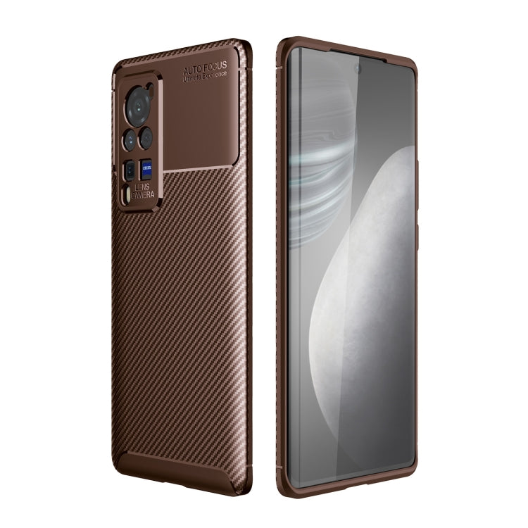 For vivo X60 Pro Carbon Fiber Texture Shockproof TPU Case