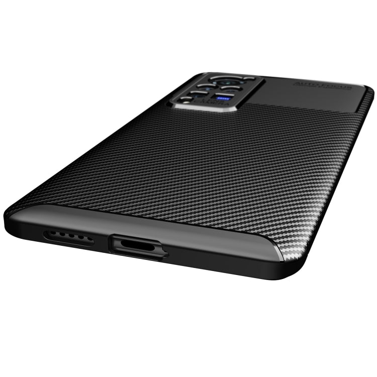 For vivo X60 Pro Carbon Fiber Texture Shockproof TPU Case