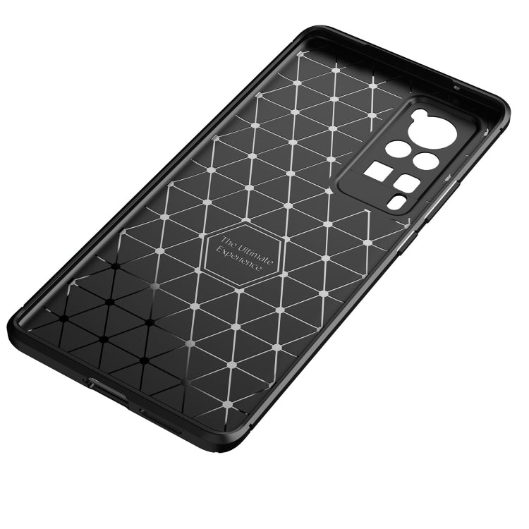 For vivo X60 Pro Carbon Fiber Texture Shockproof TPU Case