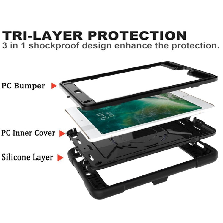 Contrast Color Silicone + PC Combination Case with Holder For iPad mini 3