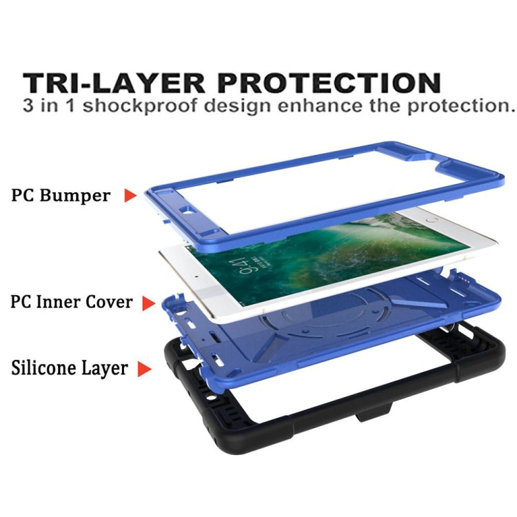 Contrast Color Silicone + PC Combination Case with Holder For iPad mini 3