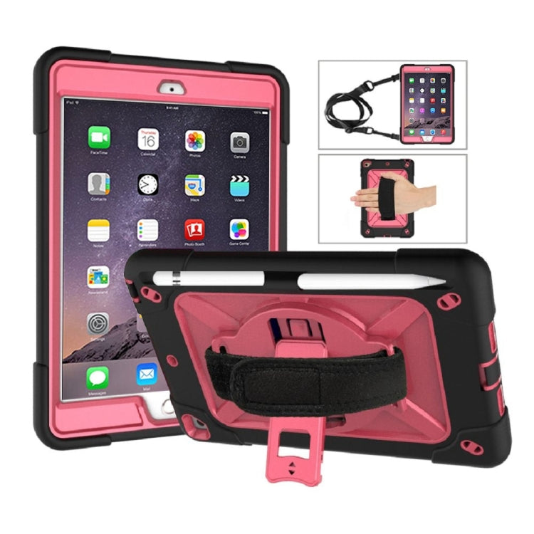 Contrast Color Silicone + PC Combination Case with Holder For iPad mini 3