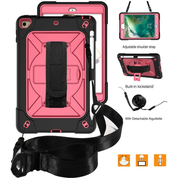 Contrast Color Silicone + PC Combination Case with Holder For iPad mini 3