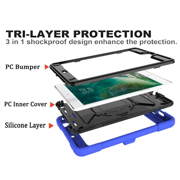 Contrast Color Silicone + PC Combination Case with Holder For iPad mini 3
